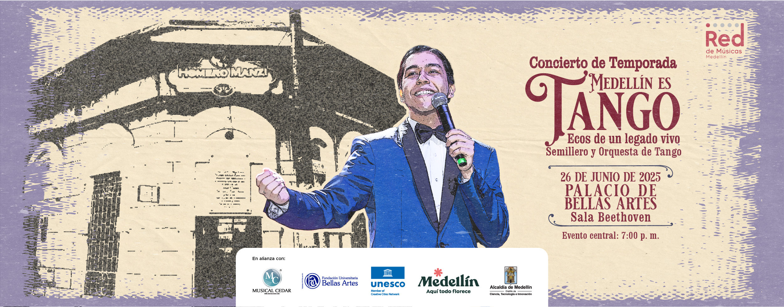 Banner concierto de temporada julio